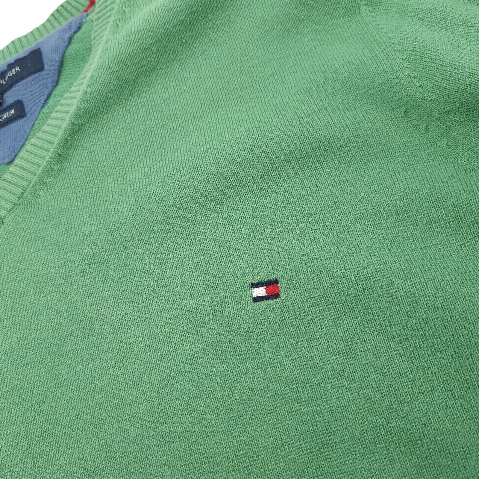 Tommy Hilfiger Premium Cotton Jumper Sweater Gree… - image 4