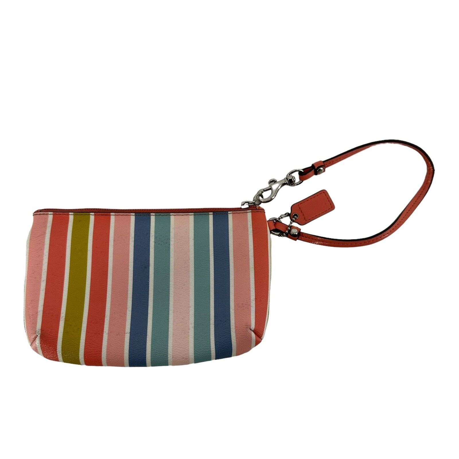 Coach Wristlet Peyton Rainbow Multicolored Stripe… - image 2