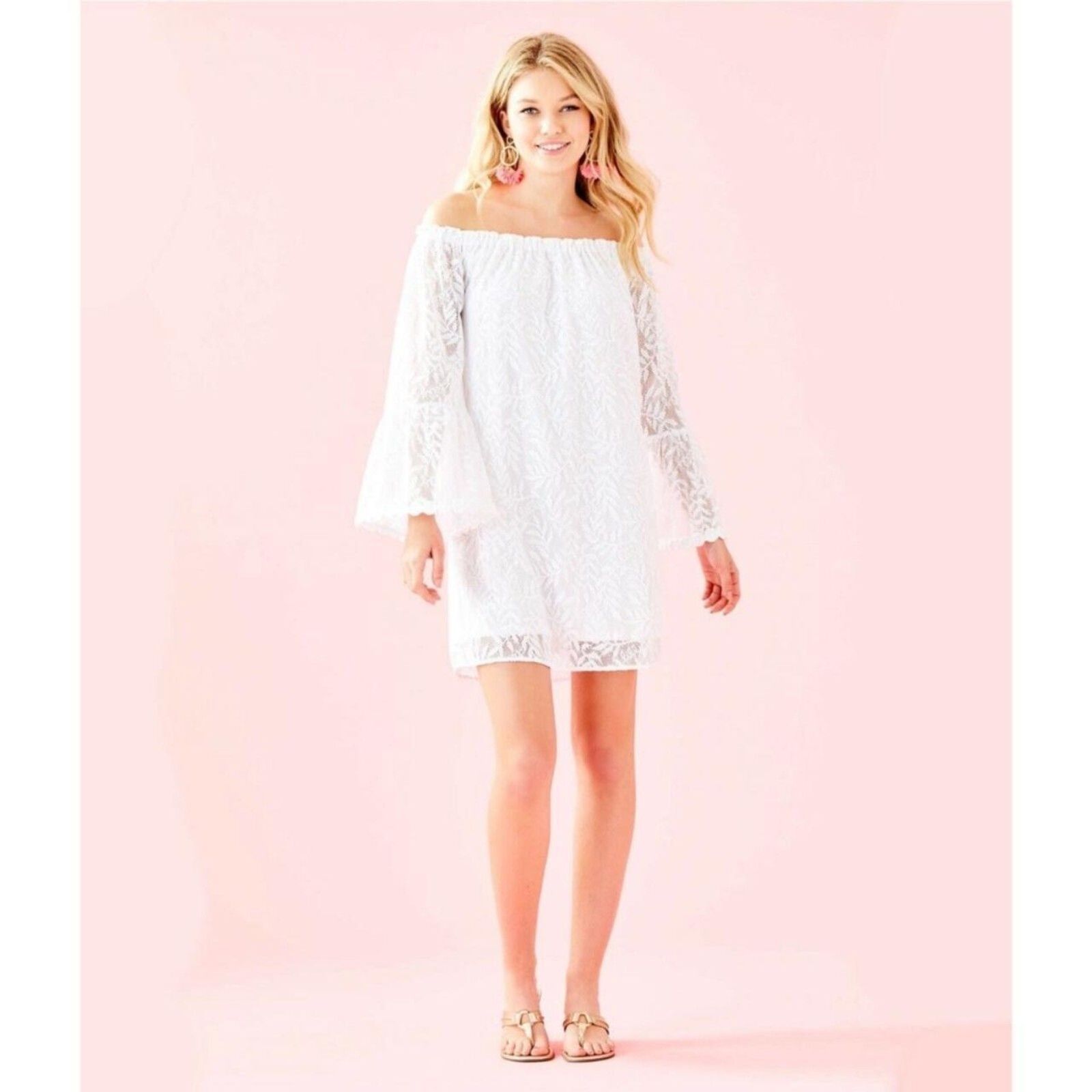 Lilly Pulitzer Nevie Dress Resort White Swirling … - image 2