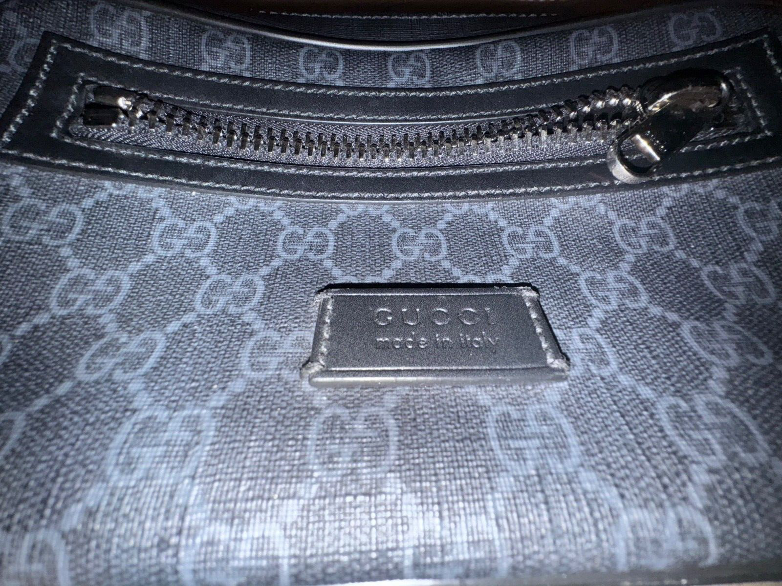 Gucci Soft GG Supreme Monogram Web Belt Bag Black… - image 14