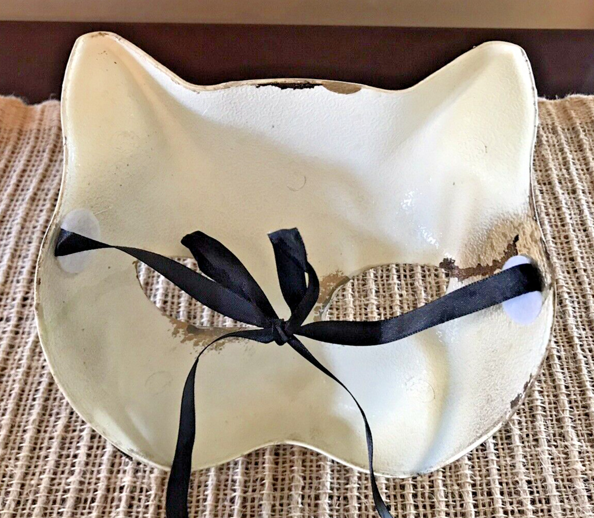 Papier Mache or Fiberglass Venetian Cat Face Mask… - image 3