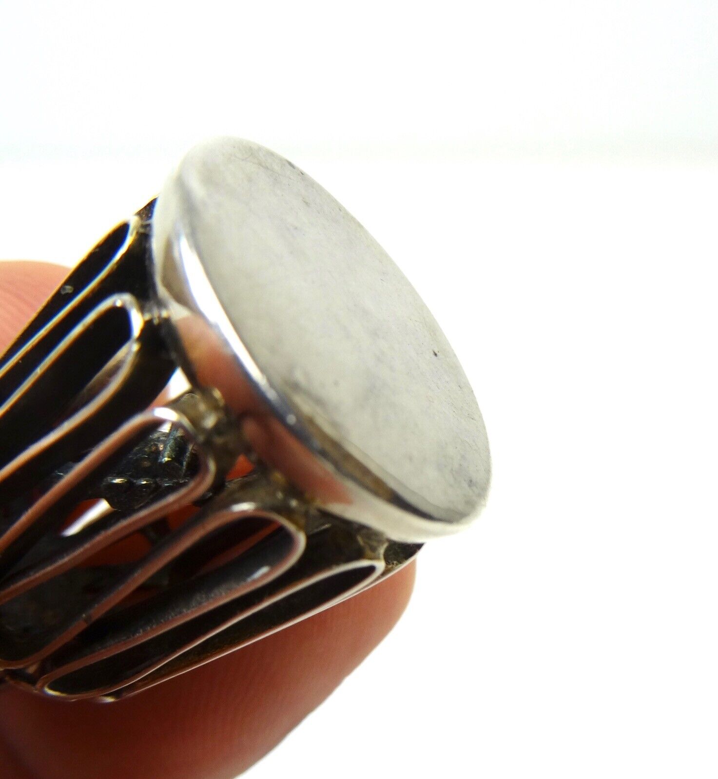 VERY RARE ORIGINAL ART DECO 800 SOLID SILVER PEND… - image 3