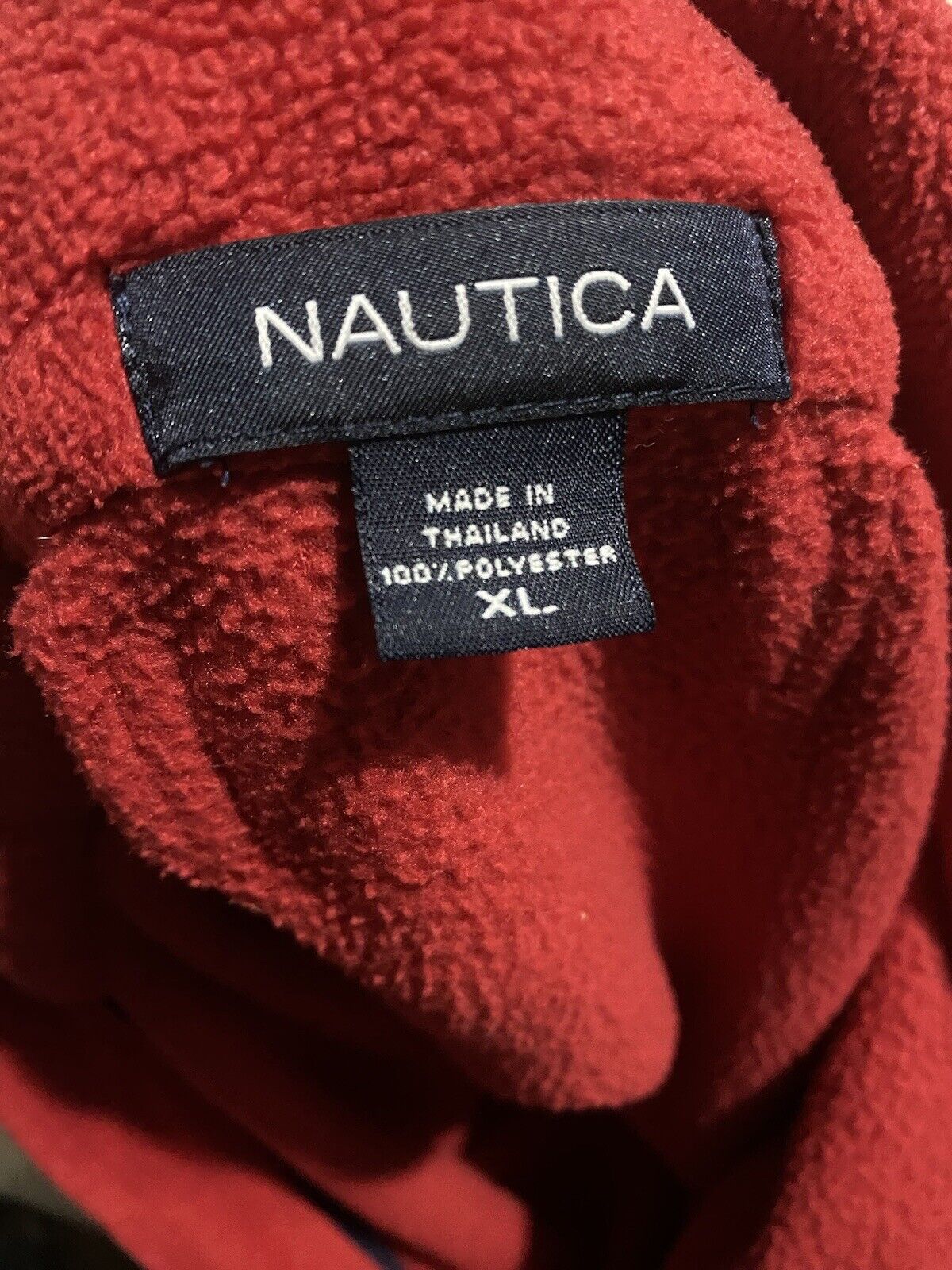 ￼ Nautica quarter zip turtleneck. Extra large red. - image 3