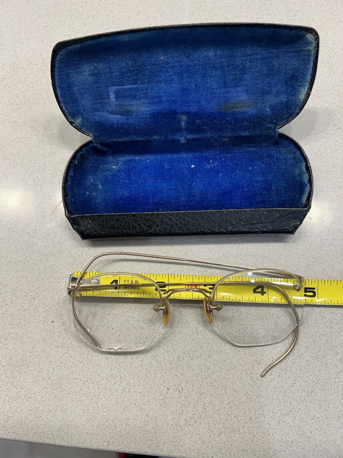 Antique gold wire rim eyeglasses 2Pairs used . - image 9