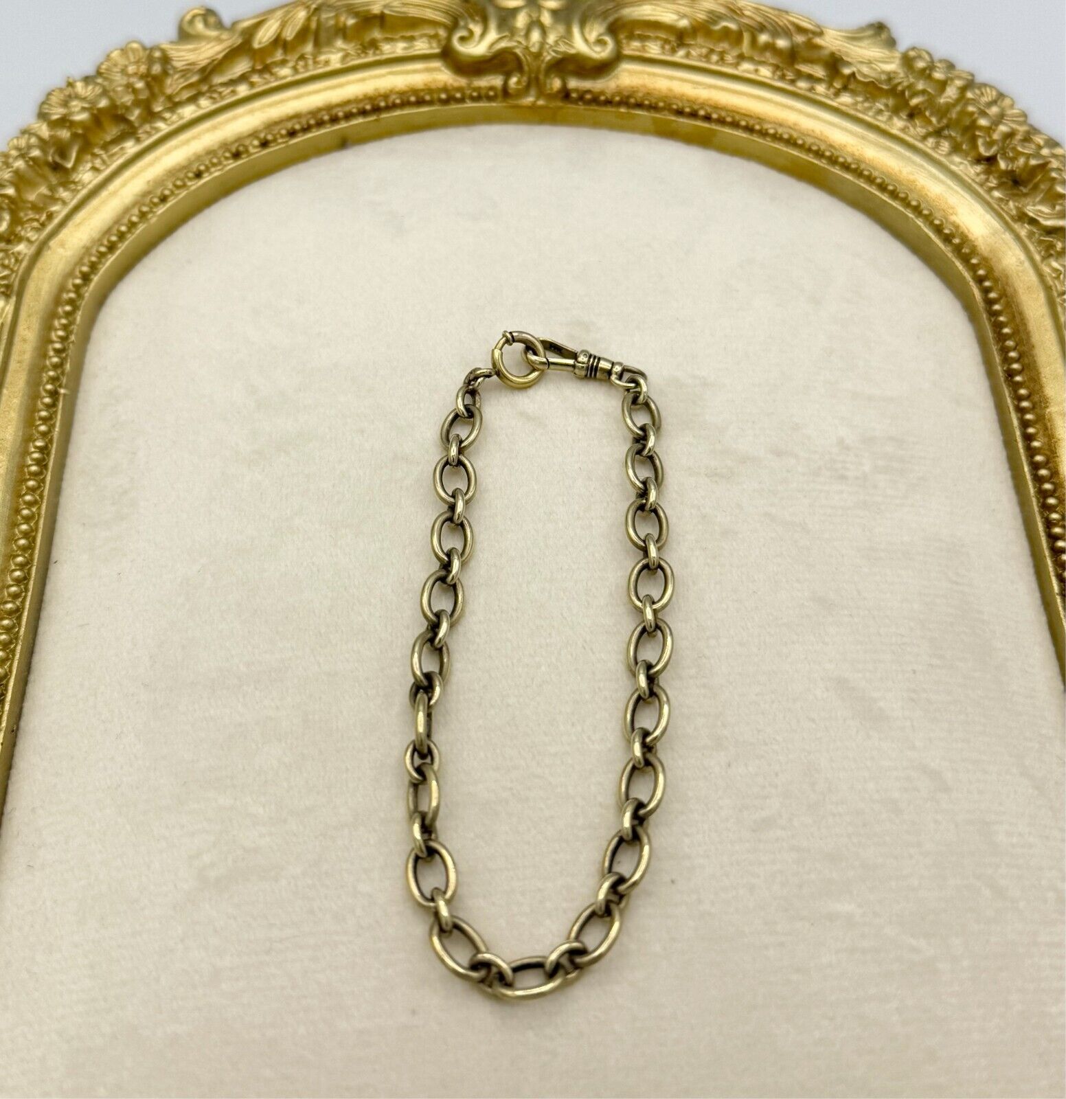 14 Karat Yellow Gold Chain Bracelet - image 1