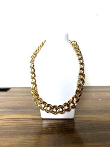 Vintage Monet Chain Link Necklace Chunky Runway St