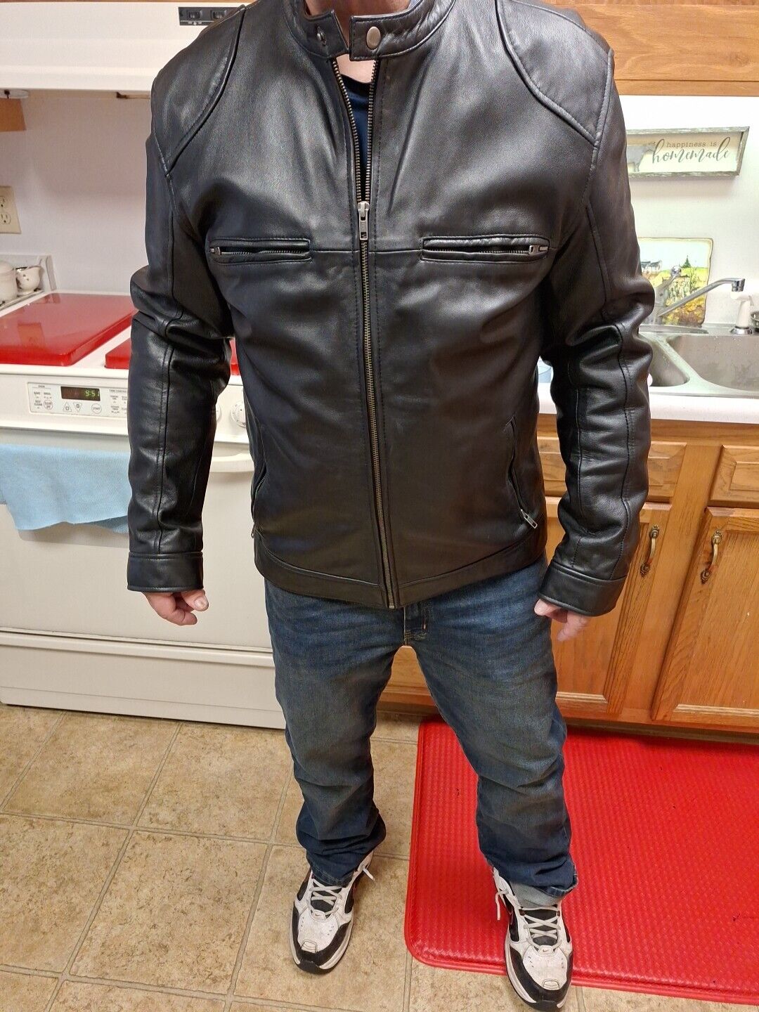 real leather jacket men - image 8