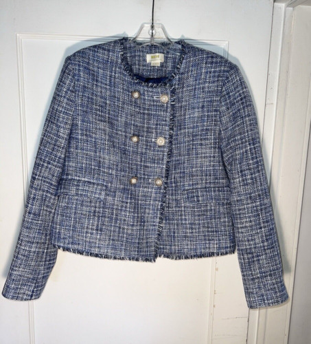 Maeve Anthropologie Double-Breasted Tweed Jacket B