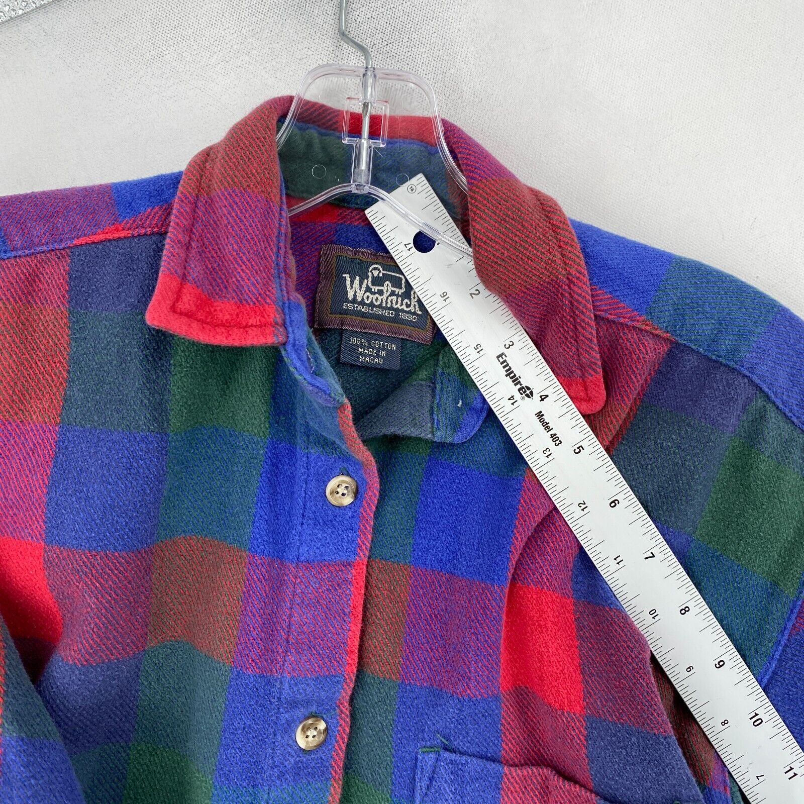 Vintage Woolrich Flannel Shirt Womens Small Orang… - image 7