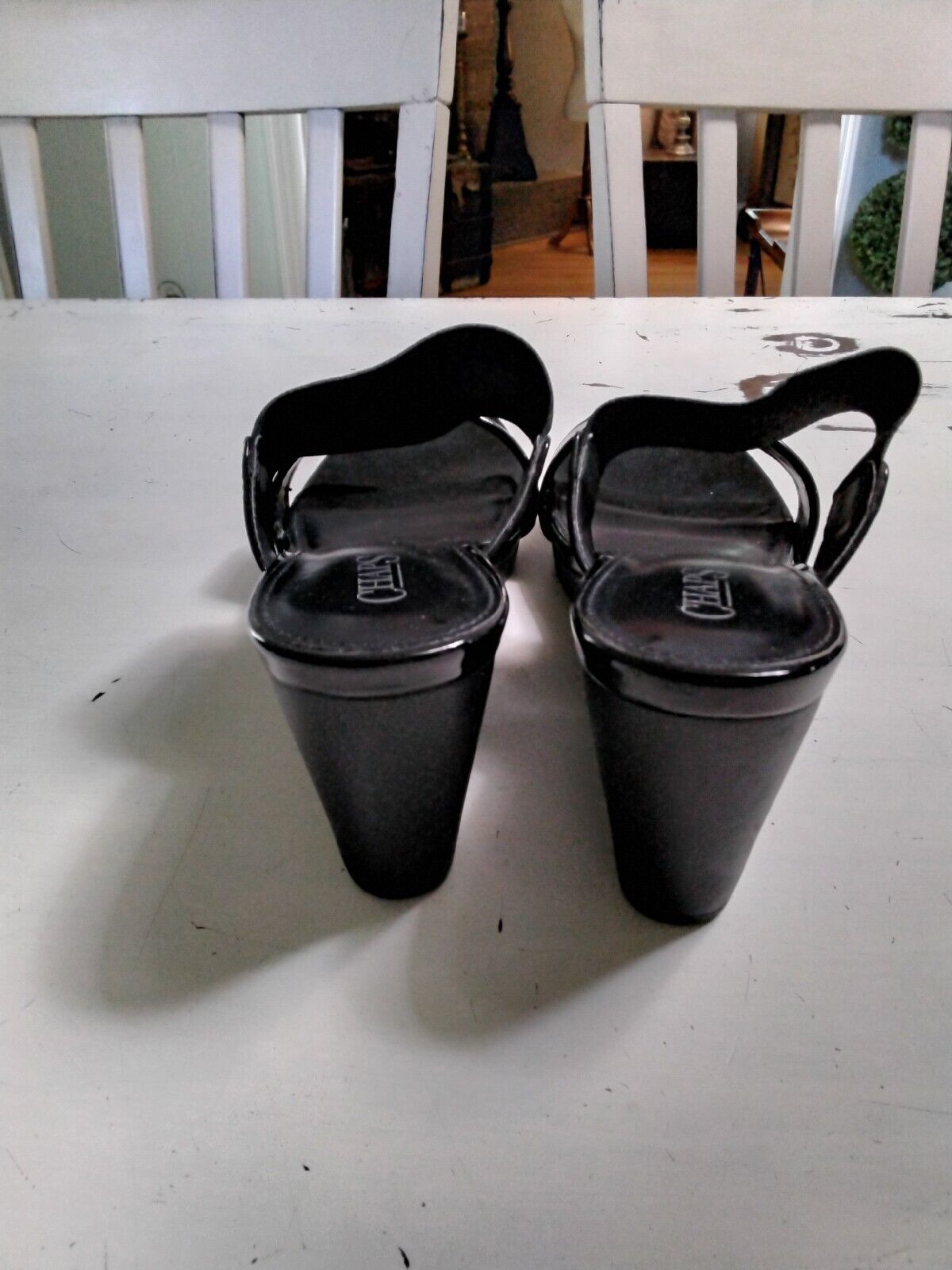 Chaps Rhoda Women's Sandals Sz 10B Black Syntheti… - image 4