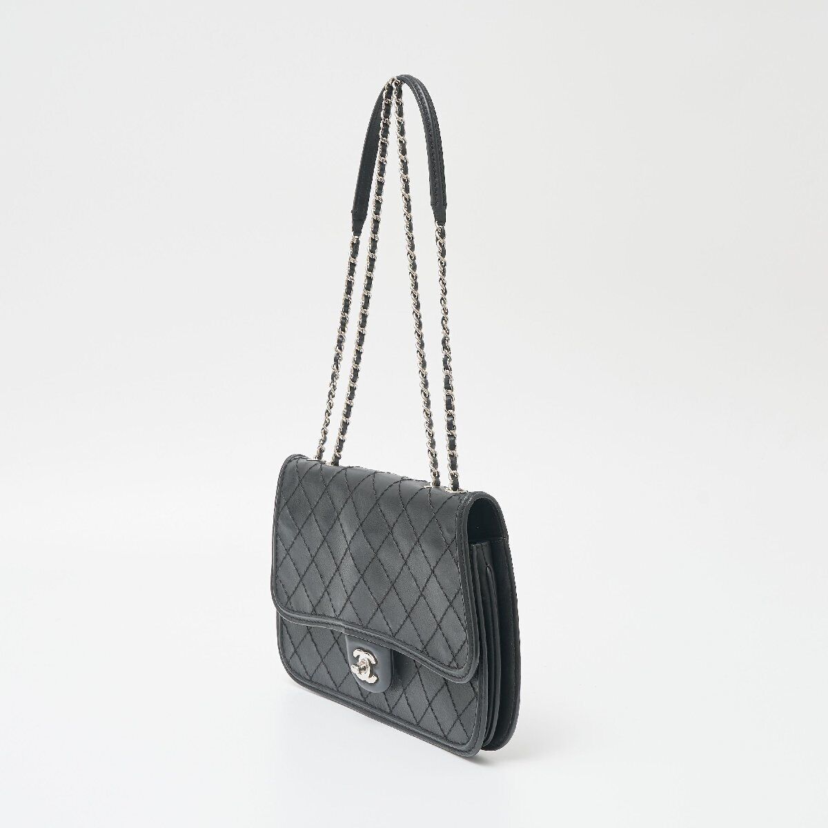 Chanel Wild Stitch Calfskin Chain Shoulder Bag Le… - image 2