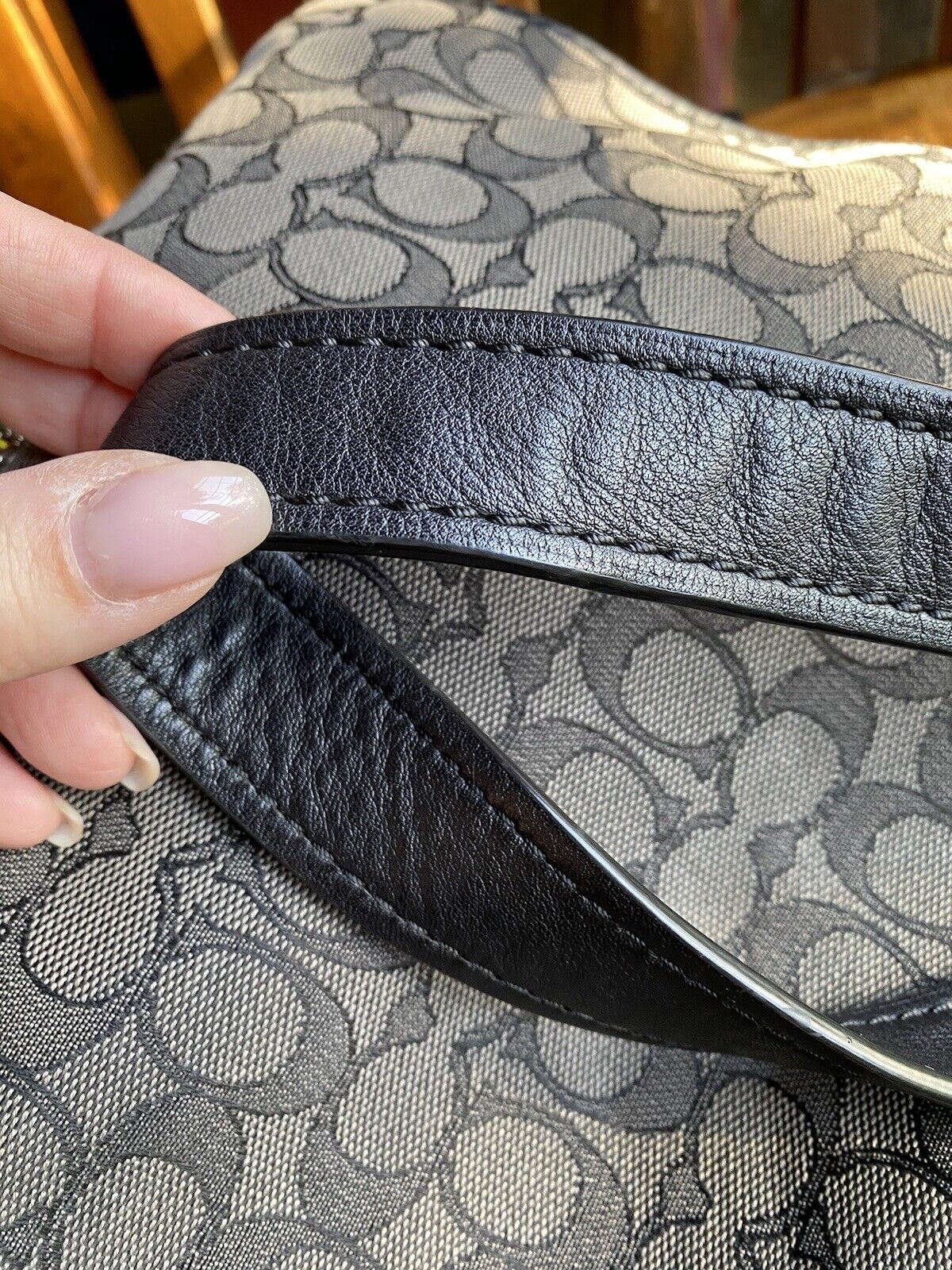 Coach Dufflette In Signature Jacquard Black and S… - image 8