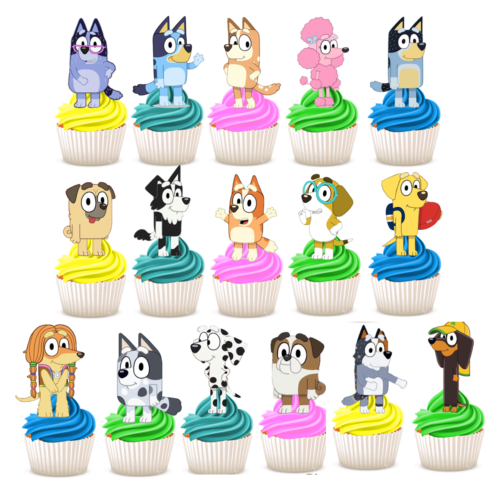 Bluey Cupcake Toppers Bluey Birthday Party Decor | kumarindustriesagro.com