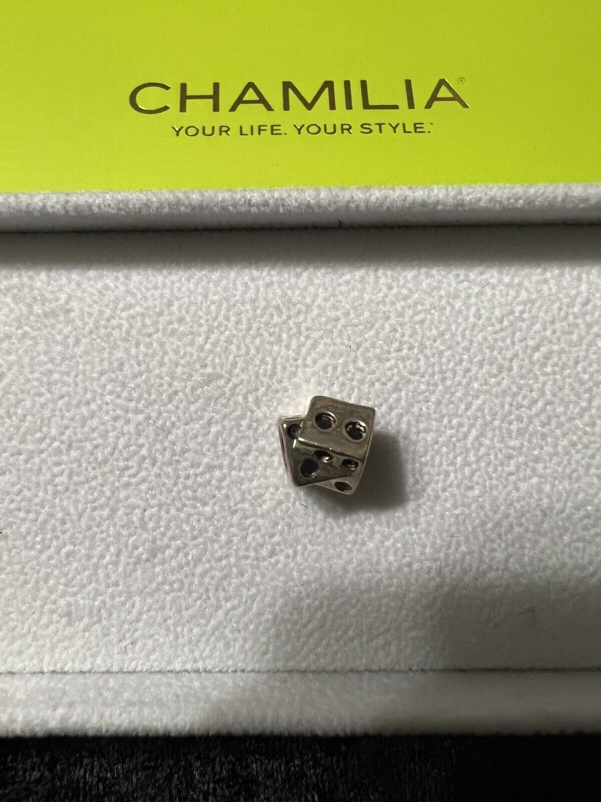 Chamilia Dice Charm Sterling Silver .925 - image 1