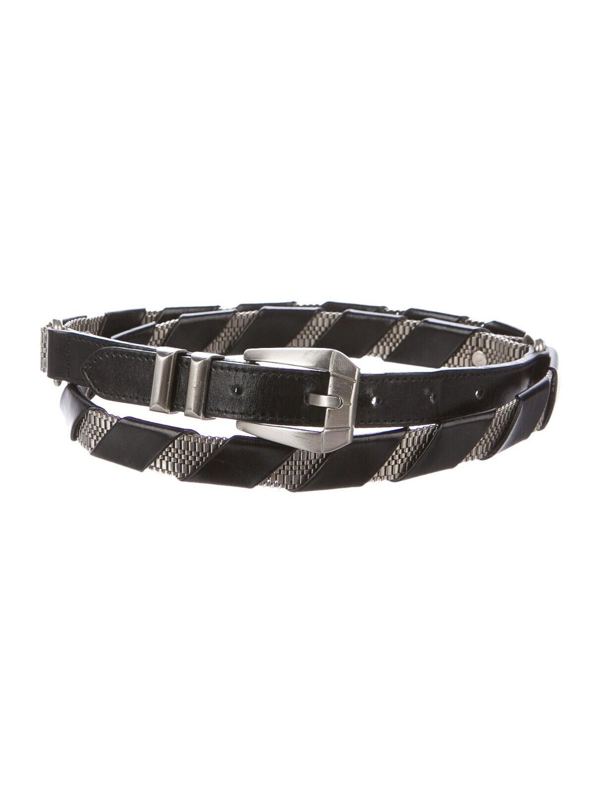 Versace Women's Black Leather Waist Belt - image 1