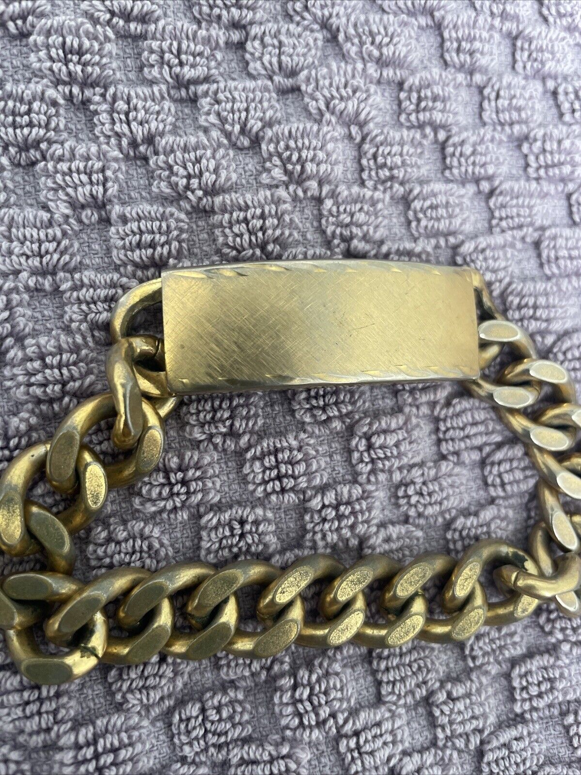 Mens CHAMPION Chain Bracelet Vintage Gold Electro… - image 2