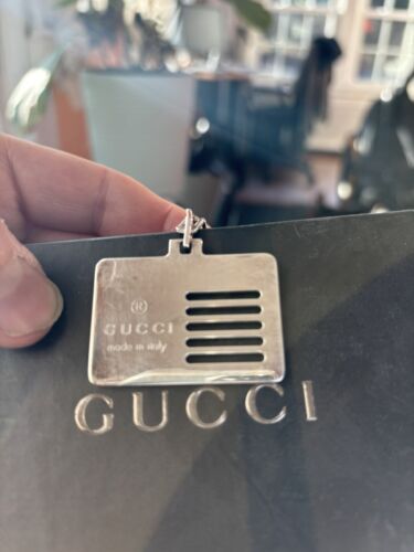 GUCCI Keychain Key ring Charm 1581FL  .925 STAMPE… - image 1