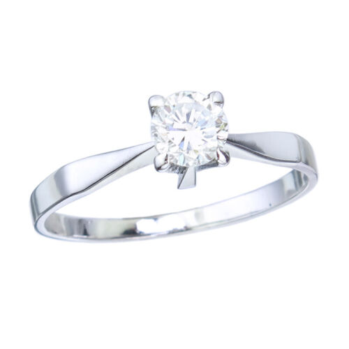 Solitaire Ring Brilliant 750 White Gold - image 1