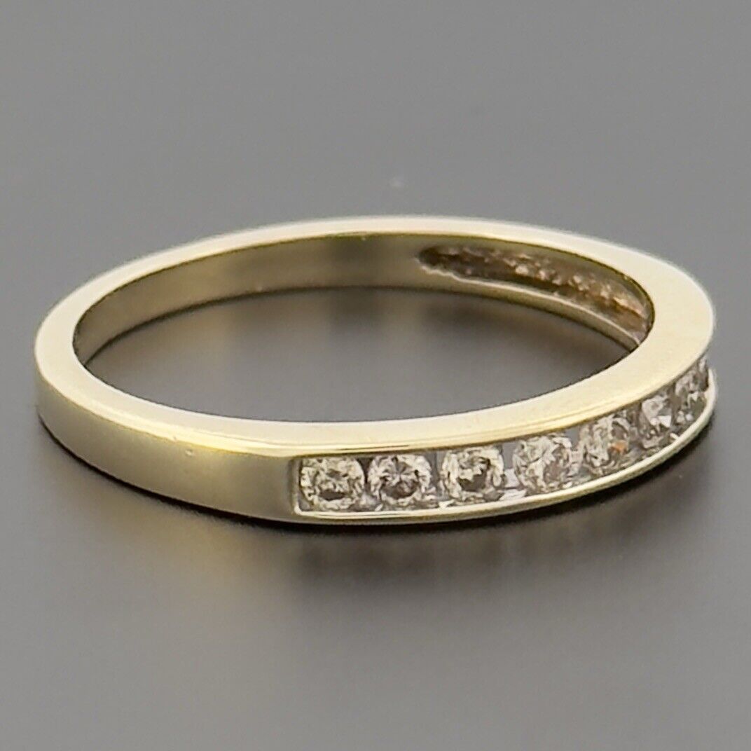 9ct Yellow Gold 0.25ct Diamond Eternity Band Ring… - image 2