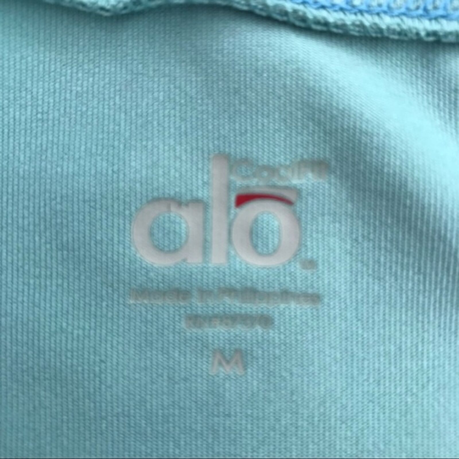 Alo Coolfit V Neck Teal Tank Zip Pocket Yoga Acti… - image 4