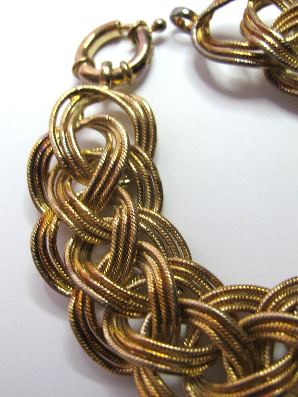 Technibond Triple Ring Link Necklace & Bracelet 1… - image 11