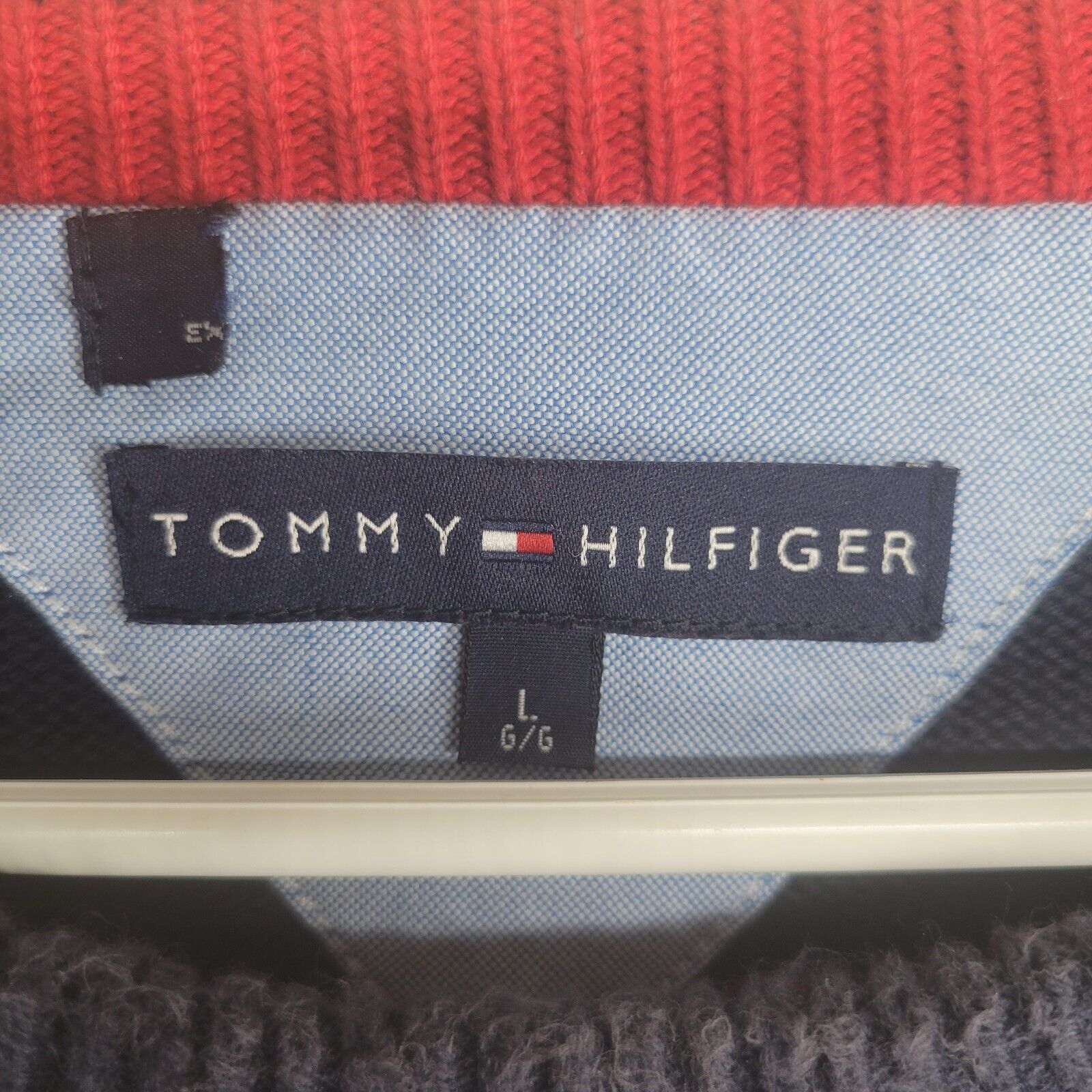 Tommy Hilfiger Premium Cotton Men’s L Navy Blue C… - image 3