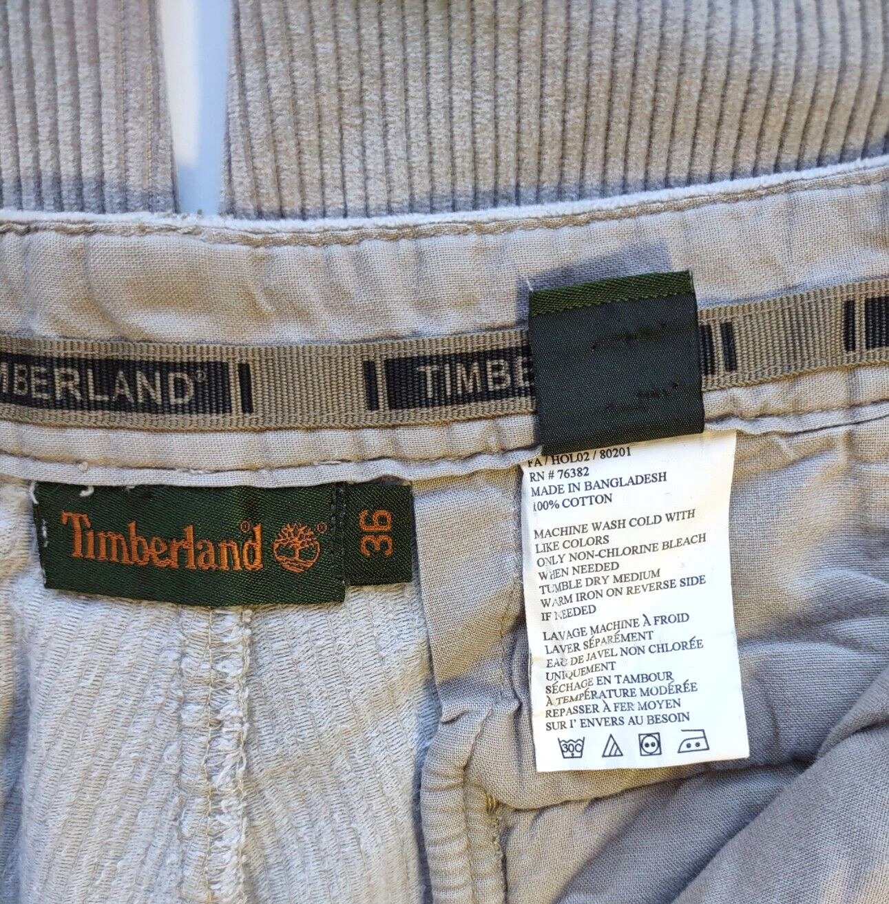 Vintage Timberland Men's Corduroy Pleated Pants L… - image 8