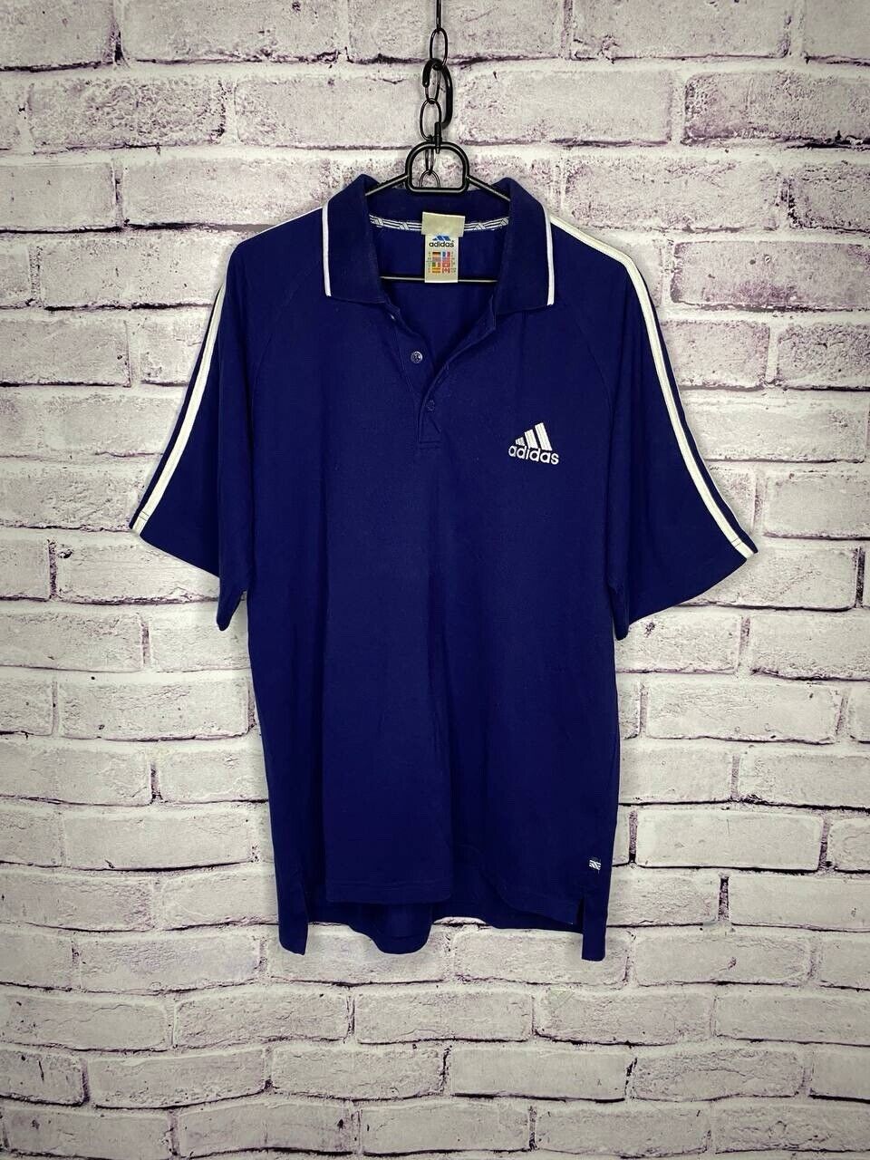 MENS vintage polos Adidas blueSTREETWEAR y2k - image 1