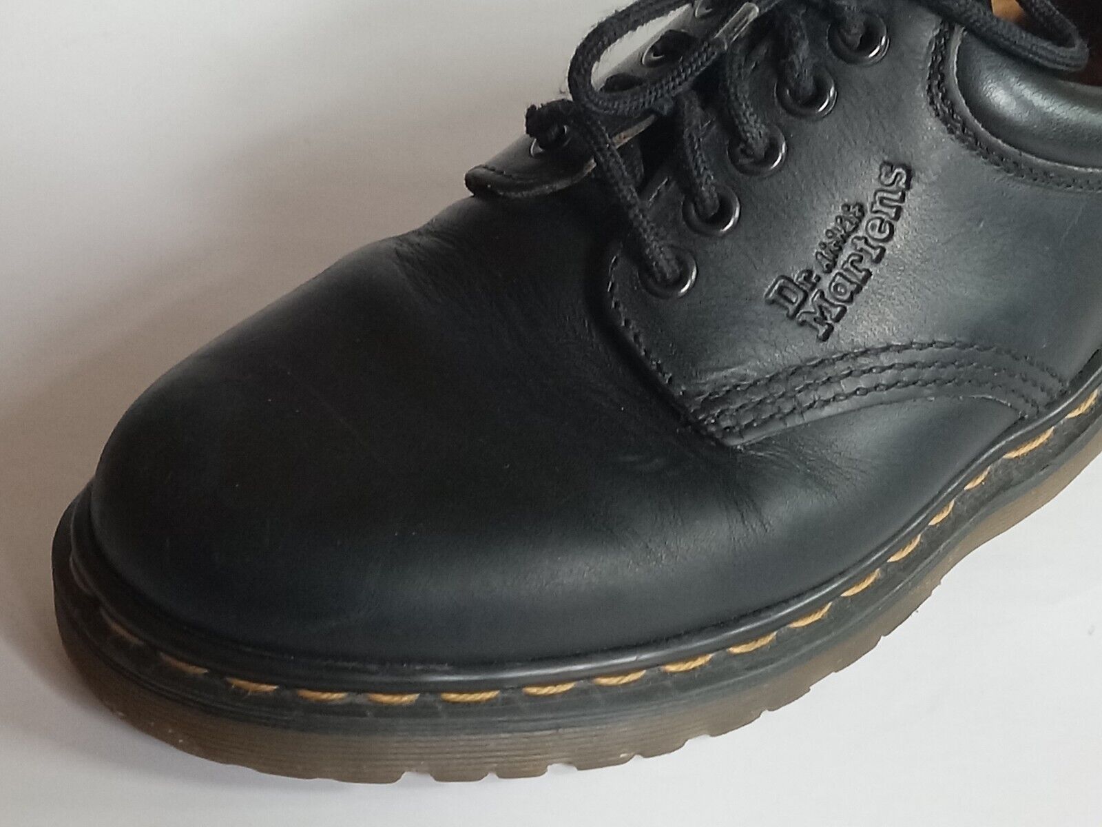 Vtg 90s DR MARTENS Men's Sz 8 England 8053 Black … - image 8