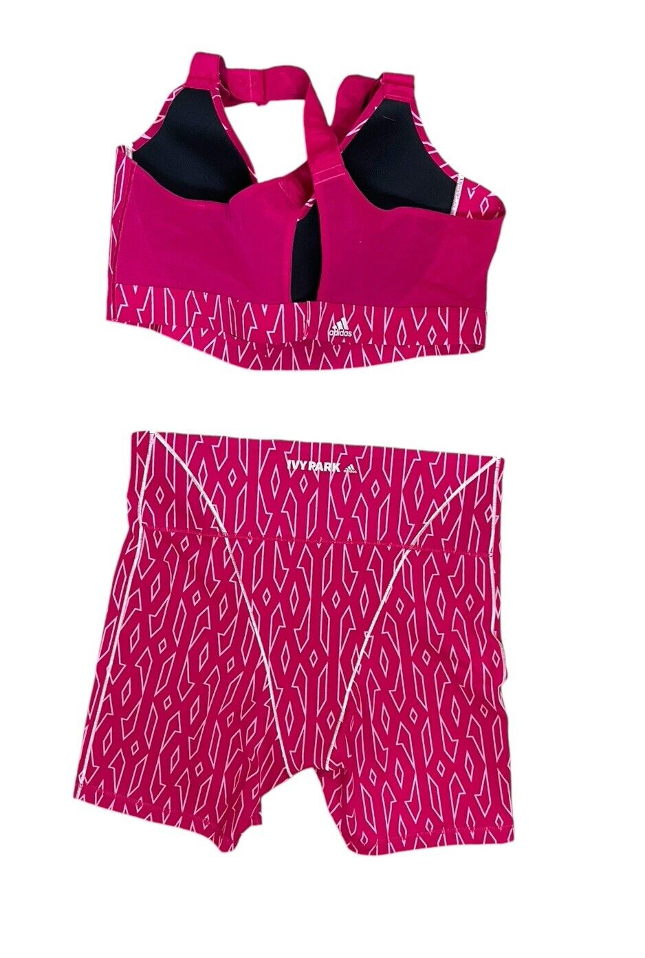 Adidas Ivy Park Cut Out Bra And Biker Short Set P… - image 4