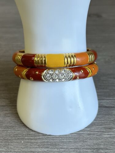 Beautiful Vintage Joan Rivers Hinged Bangle Brace… - image 1