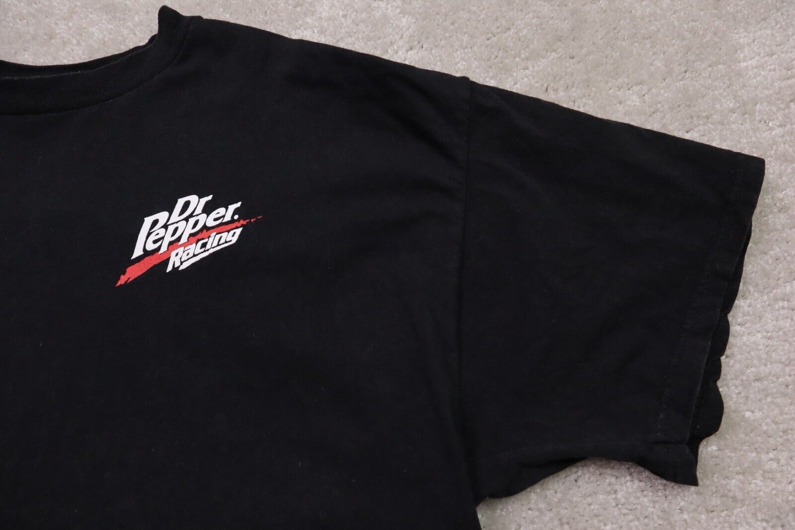 Dr Pepper Racing Shirt Mens XL Vintage Y2K Crew N… - image 5