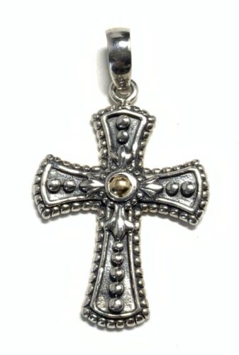 JS Yellow Gold 10k & Sterling Silver 925 Cross Pen