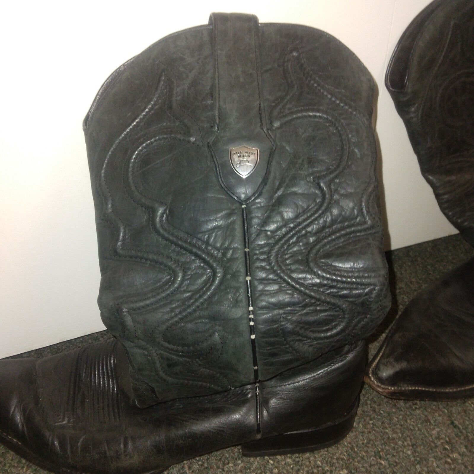 Wild west cowboy boots size 8.5 men - image 5