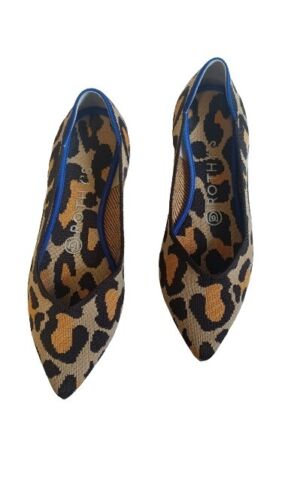 Rothys Point Leopard women's Flat Shoes Size: 7