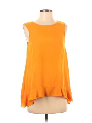 CeCe Women Orange Sleeveless Blouse XS - image 1