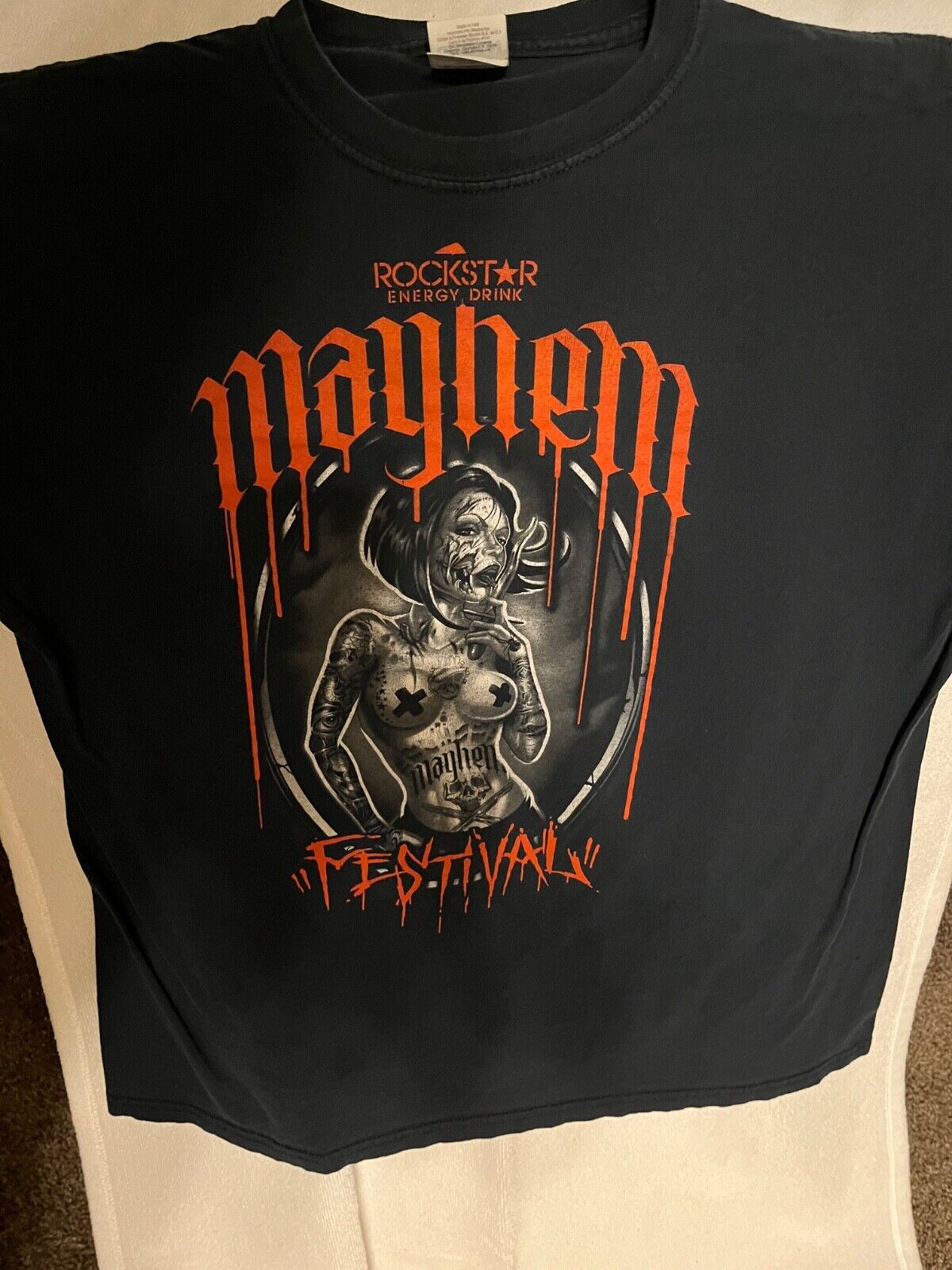 vintage mayhem festival shirt men’s size XL, set … - image 4