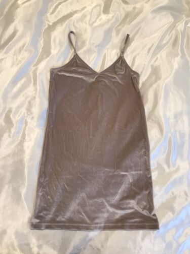 Puma Velvet Cami Tank Mini Taupe Beige Dress - image 1