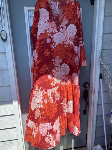 New Free People Moroccan Roll Maxi Dress sz Large