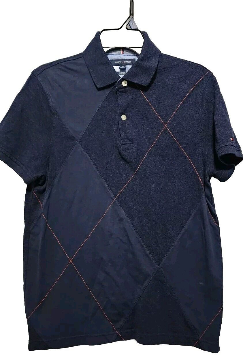 Mens Tommy Hilfiger Polo Shirt Size S Argyle Stri… - image 2