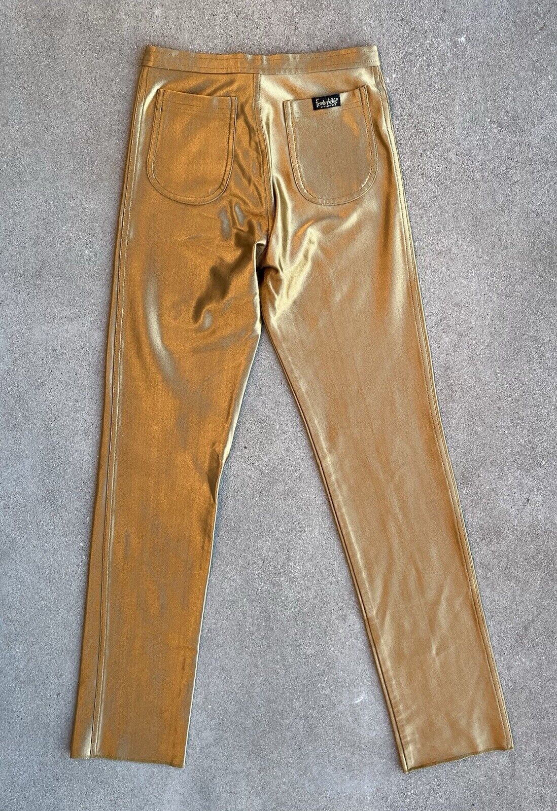 Vintage 70s Fredericks of Hollywood Gold Pants Di… - image 4