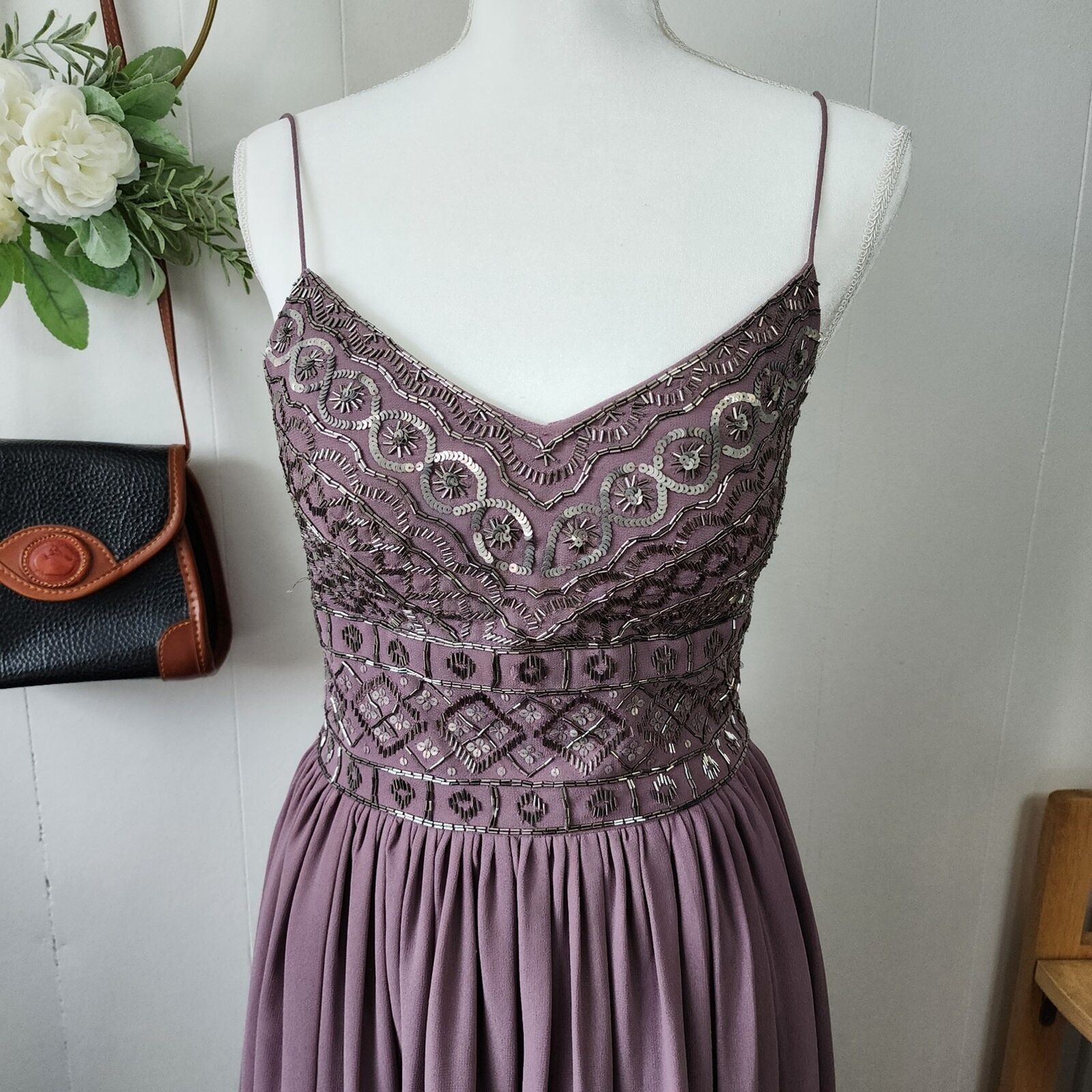 Anthropologie BHLDN Bristol Bridesmaid Dress Mauv… - image 10