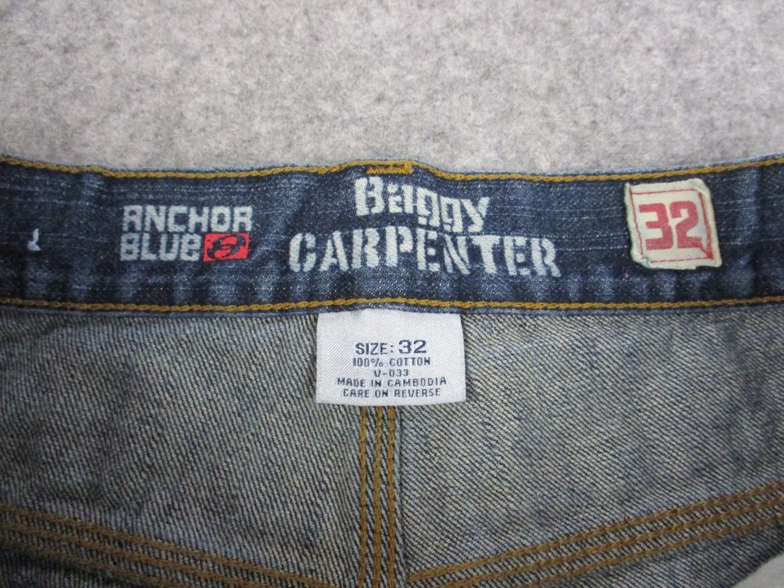 Anchor Blue Shorts Mens 32 Blue Baggy Carpenter D… - image 6