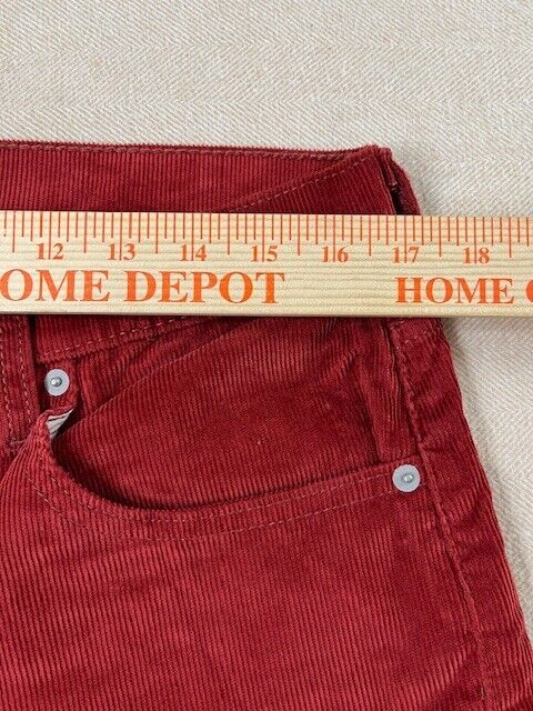 Levi's 512 Corduroy Jeans Men's Red Size 33X30 EUC - image 9