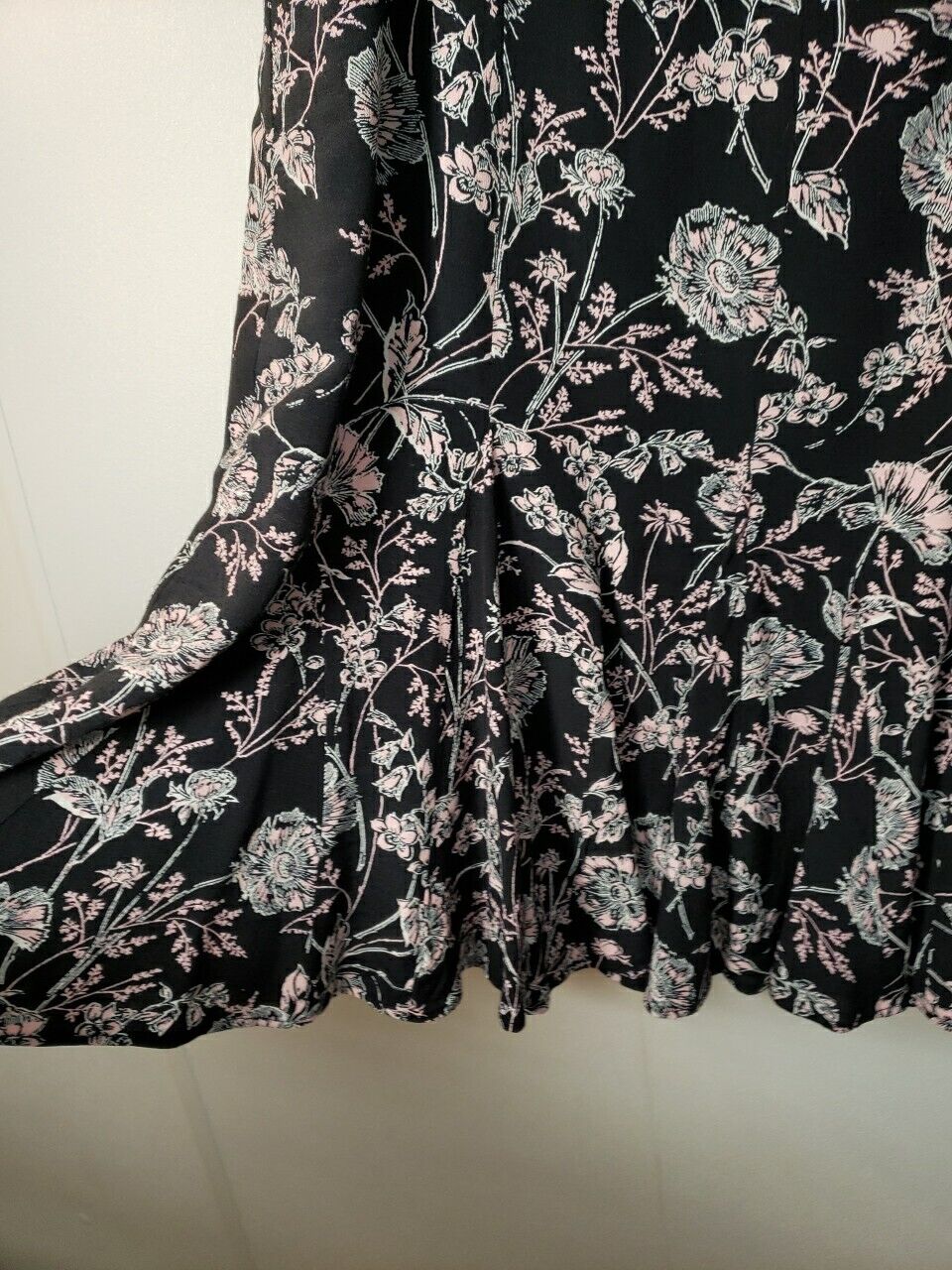 Talbots Toile Floral Pleated Midi Skirt Size 6 Bl… - image 2