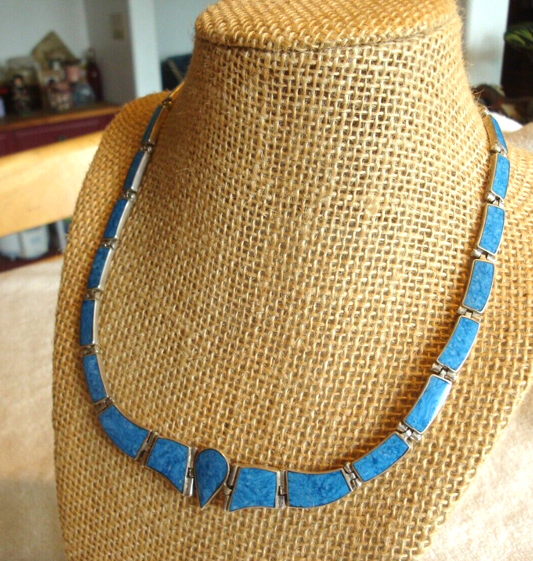 VTG Sterling Silver 950  SOUTHWESTERN Blue Sodali… - image 3