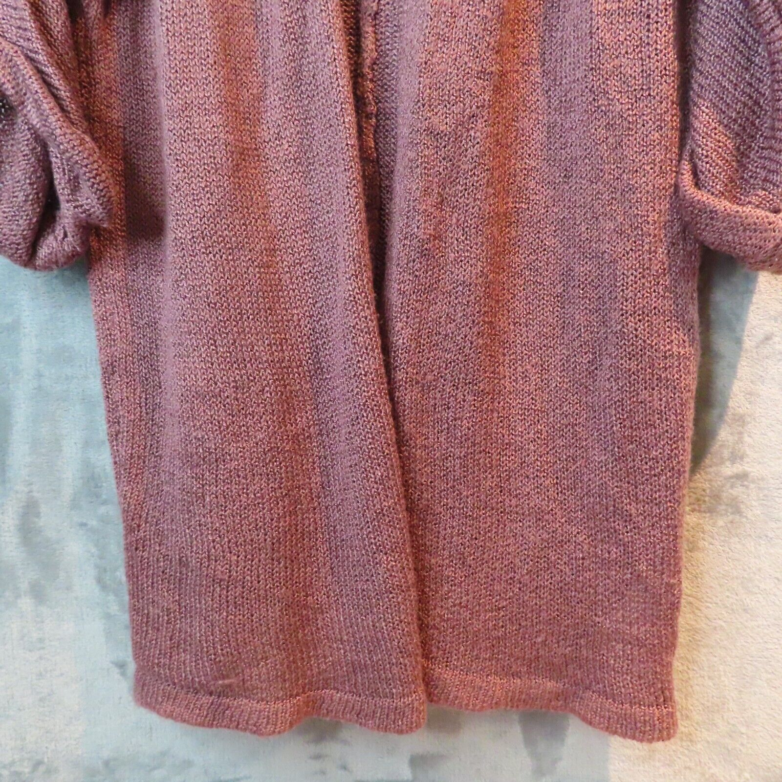 FOREVER 21 Cardigan Sweater Womens Medium Purple … - image 7