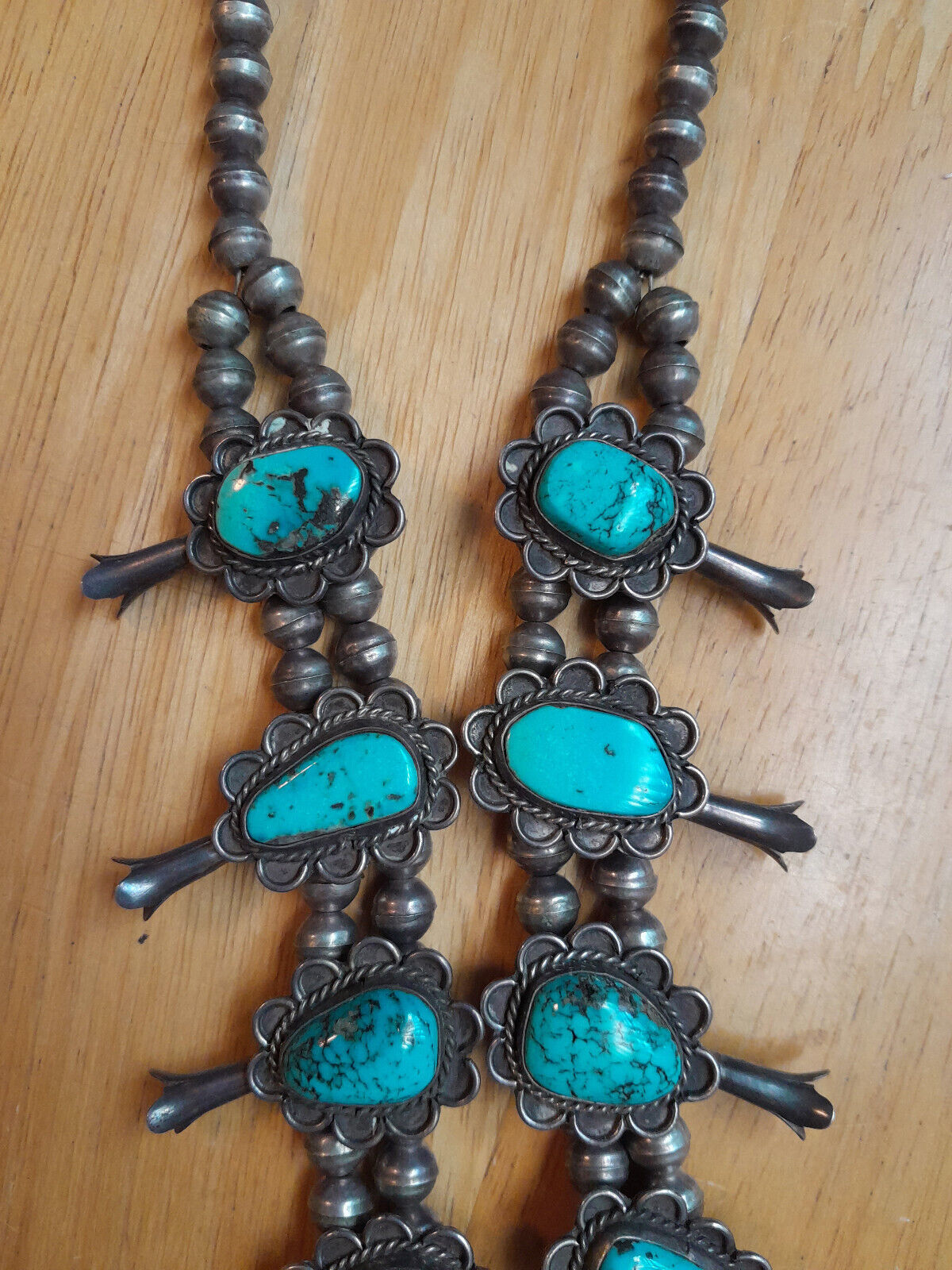 Beautiful Vintage American Southwest Turquoise Sq… - image 3