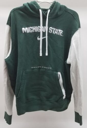 Men's NIKE Michigan State Green Hoodie M