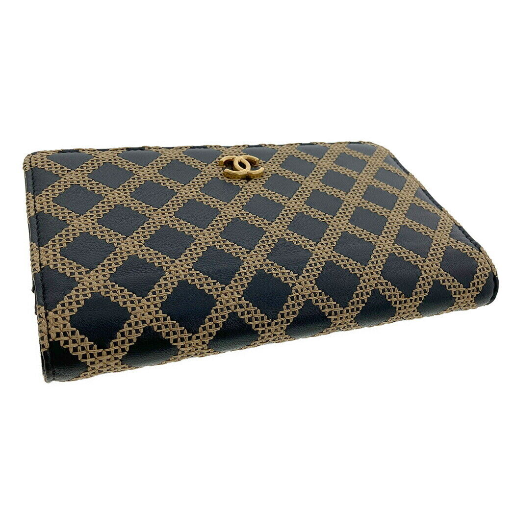 discount! Chanel Wild Stitch Long Wallet Leather … - image 1